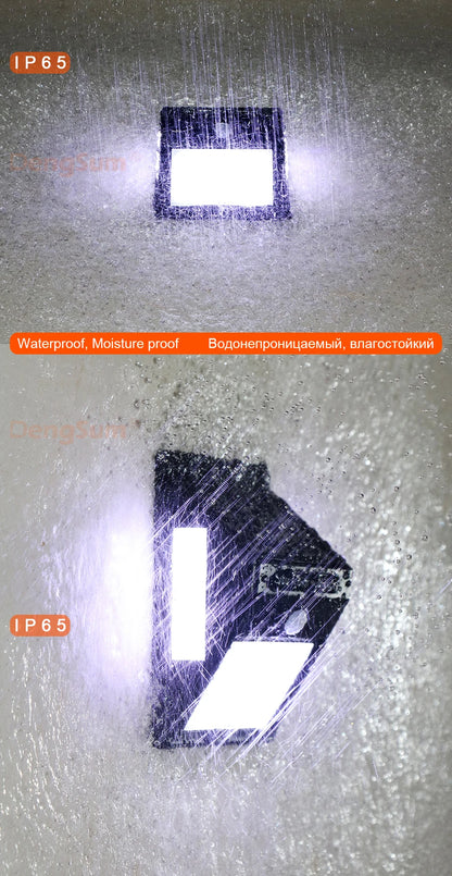 PIR Motion Sensor 100LED Sunlight control 3 sided Solar Energy Street light Yard Path Home Garden Solar Power lamp Wall Light - ZOOMNSTORE