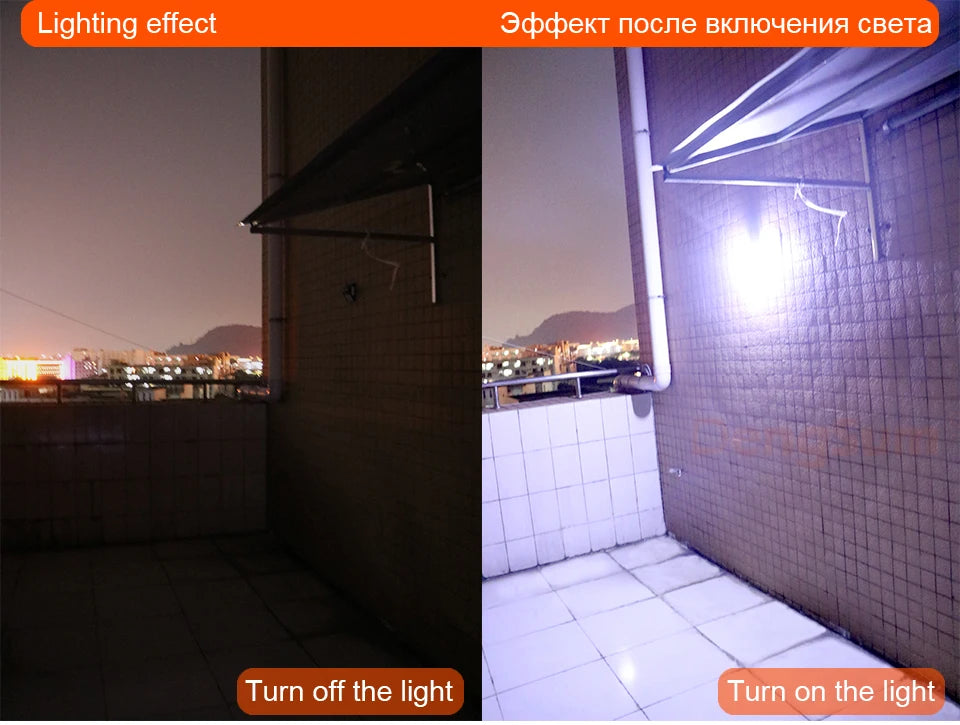 PIR Motion Sensor 100LED Sunlight control 3 sided Solar Energy Street light Yard Path Home Garden Solar Power lamp Wall Light - ZOOMNSTORE