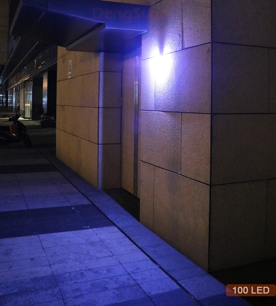 PIR Motion Sensor 100LED Sunlight control 3 sided Solar Energy Street light Yard Path Home Garden Solar Power lamp Wall Light - ZOOMNSTORE