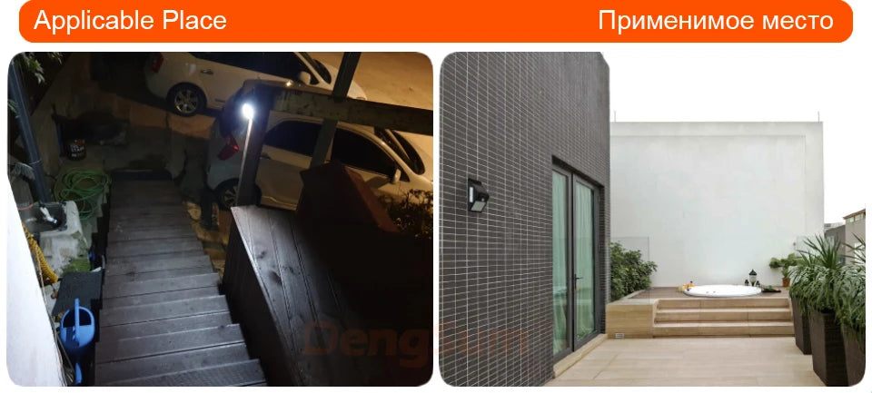 PIR Motion Sensor 100LED Sunlight control 3 sided Solar Energy Street light Yard Path Home Garden Solar Power lamp Wall Light - ZOOMNSTORE