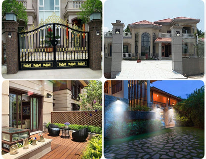 PIR Motion Sensor 100LED Sunlight control 3 sided Solar Energy Street light Yard Path Home Garden Solar Power lamp Wall Light - ZOOMNSTORE