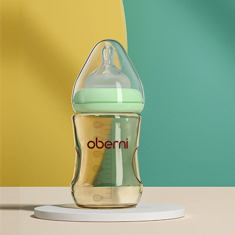 Oberni 150ml+180ml PPSU Imitated Breast Baby Milk Bottle set Anti bloating 0-6 Newborn Baby Bottle With Resistant to Falling - ZOOMNSTORE
