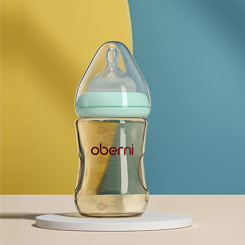 Oberni 150ml+180ml PPSU Imitated Breast Baby Milk Bottle set Anti bloating 0-6 Newborn Baby Bottle With Resistant to Falling - ZOOMNSTORE