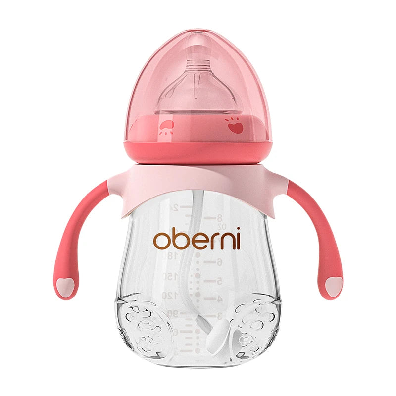 Oberni 150ml+180ml PPSU Imitated Breast Baby Milk Bottle set Anti bloating 0-6 Newborn Baby Bottle With Resistant to Falling - ZOOMNSTORE