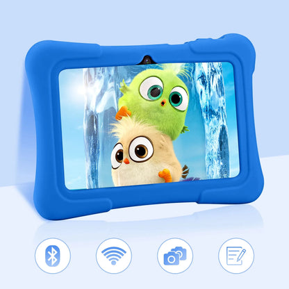 PRITOM 7 Inch Kids Tablet Quad Core Android 10 32GB WiFi Bluetooth Educational Software Installed - ZOOMNSTORE
