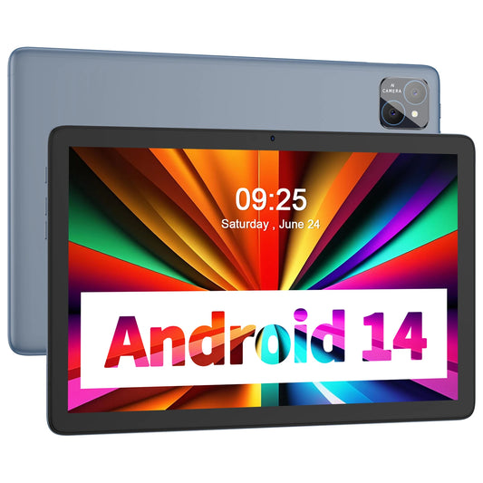 PRITOM TAB11 Android 14 Tablet, 10 Inch, Octa-Core, 5G WiFi6, 128GB, 8000mAh, HD IPS Display, Dual Camera, Bluetooth, FM, TYPE C - ZOOMNSTORE