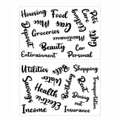 A6 Budget Binder - PU Leather Money Organizer with Marble Notebook for Office  School Supplies - ZOOMNSTORE