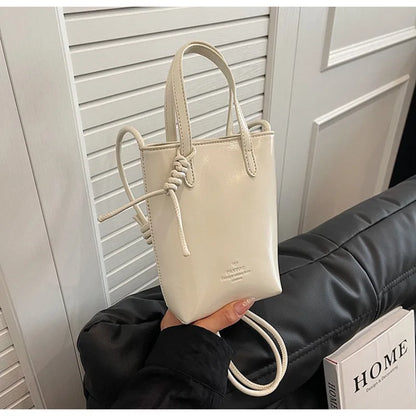 Mini PU Leather Crossbody Bag - Womens Korean Fashion Shoulder Handbag - ZOOMNSTORE