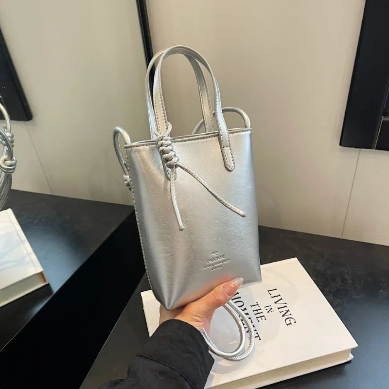 Mini PU Leather Crossbody Bag - Womens Korean Fashion Shoulder Handbag - ZOOMNSTORE