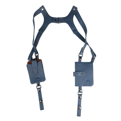 PU Leather Shoulder Bag - Anti-Theft Double Strap Holster With Secure Buckle Closure - ZOOMNSTORE
