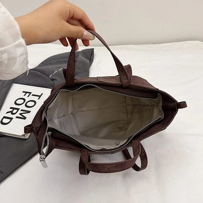 PU Leather Shoulder Bag - Small Women's Crossbody Bag with Zipper Closure & Phone Pocket - ZOOMNSTORE
