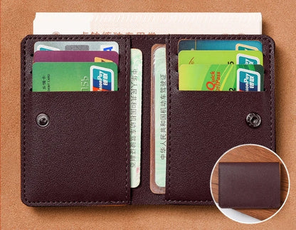 Classic PU Leather Wallet - Ultra Thin Mens Credit Card  Coin Purse - ZOOMNSTORE