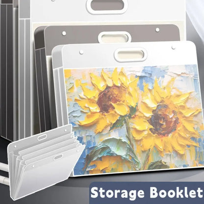 Painting Paper Storage Bag – Waterproof Portable Drawing Bag with 4 Layers Organizer - ZOOMNSTORE