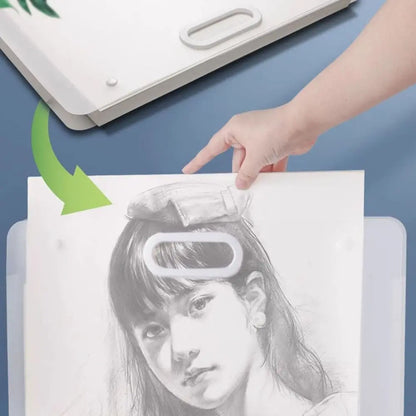 Painting Paper Storage Bag – Waterproof Portable Drawing Bag with 4 Layers Organizer - ZOOMNSTORE