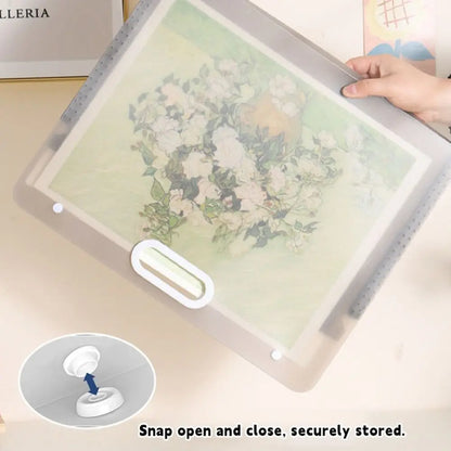 Painting Paper Storage Bag – Waterproof Portable Drawing Bag with 4 Layers Organizer - ZOOMNSTORE