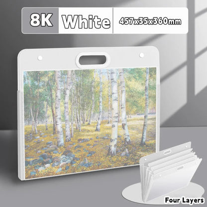 Painting Paper Storage Bag – Waterproof Portable Drawing Bag with 4 Layers Organizer - ZOOMNSTORE