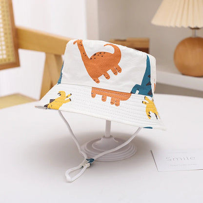 New Panama Summer Baby Sun Hat for Girls and Boys Beach Sun Cap Cartoon Autumn Kids Fisherman's Cap Outdoor Baby Bucket Hat - ZOOMNSTORE