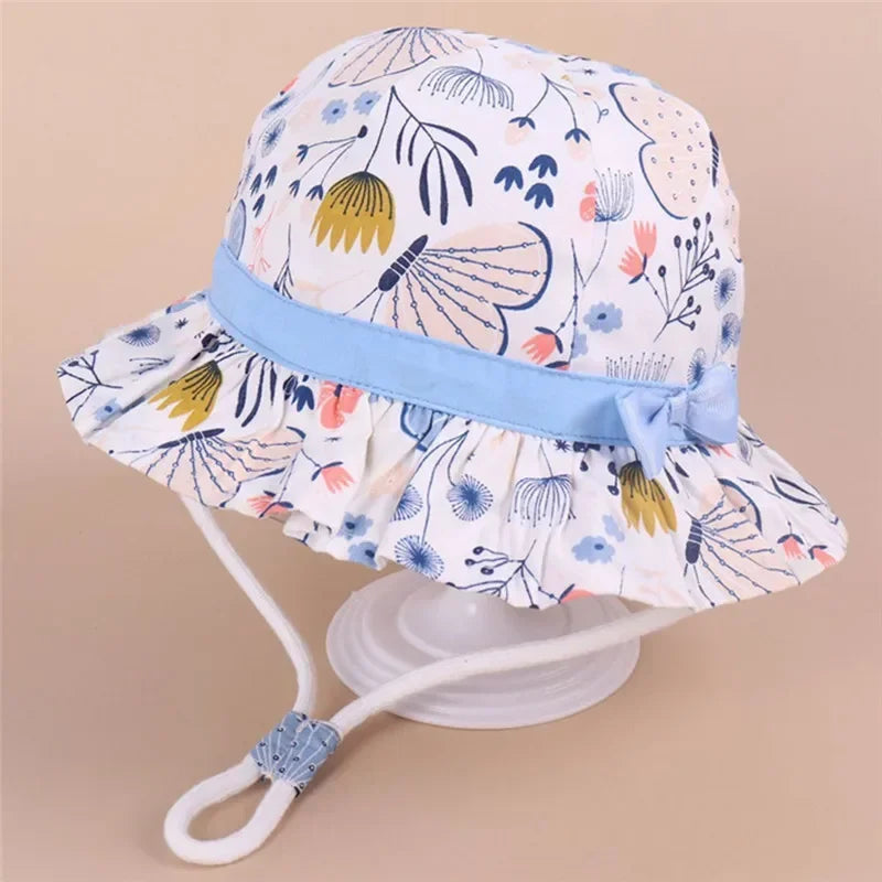 New Panama Summer Baby Girls Hat Beach Sun Cap Travel Boys Fisherman Cap Outdoor Children Bucket Hats Cotton Toddler Baby Hats - ZOOMNSTORE