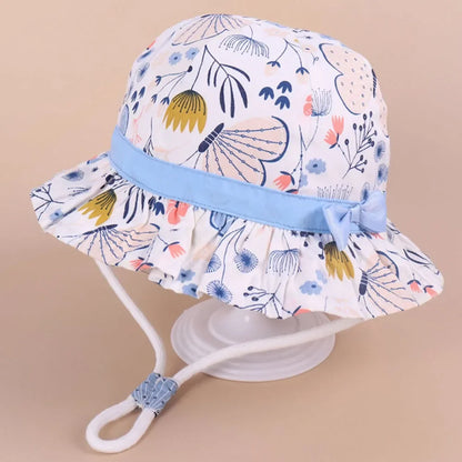 New Panama Summer Baby Girls Hat Beach Sun Cap Travel Boys Fisherman Cap Outdoor Children Bucket Hats Cotton Toddler Baby Hats - ZOOMNSTORE