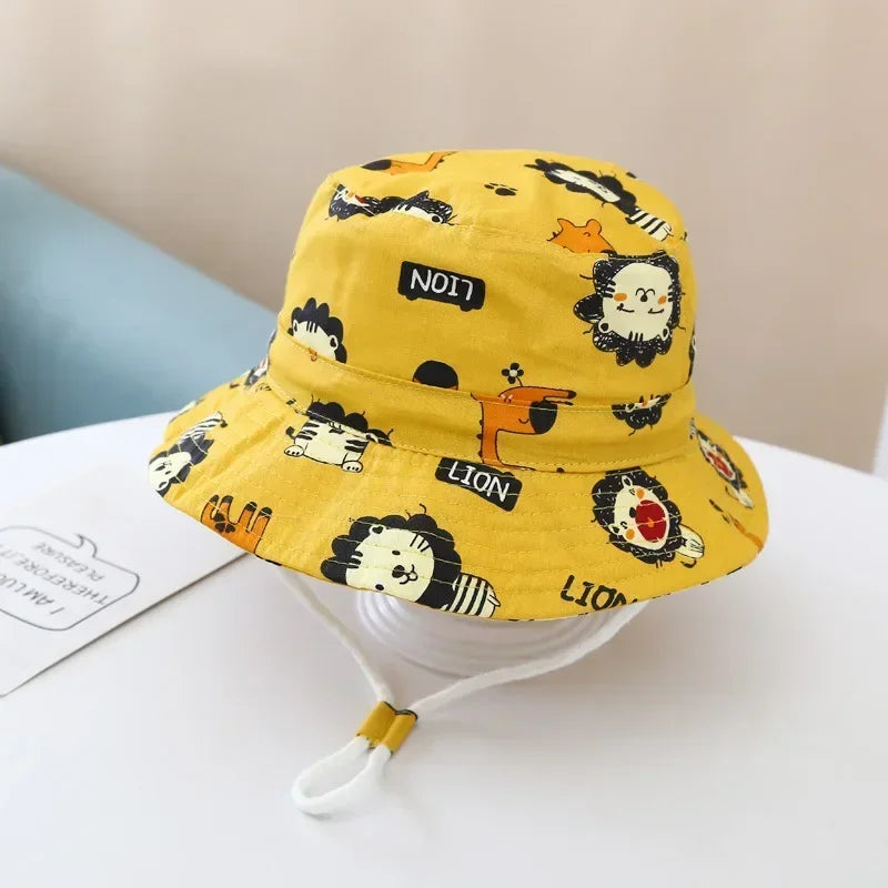 New Panama Summer Baby Girls Hat Beach Sun Cap Travel Boys Fisherman Cap Outdoor Children Bucket Hats Cotton Toddler Baby Hats - ZOOMNSTORE