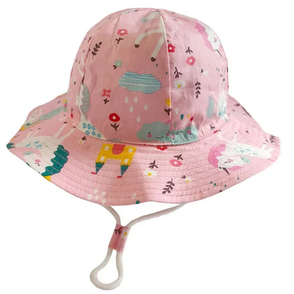 New Panama Summer Baby Girls Hat Beach Sun Cap Travel Boys Fisherman Cap Outdoor Children Bucket Hats Cotton Toddler Baby Hats - ZOOMNSTORE
