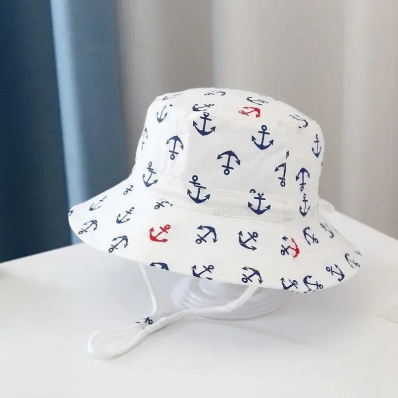 New Panama Summer Baby Girls Hat Beach Sun Cap Travel Boys Fisherman Cap Outdoor Children Bucket Hats Cotton Toddler Baby Hats - ZOOMNSTORE