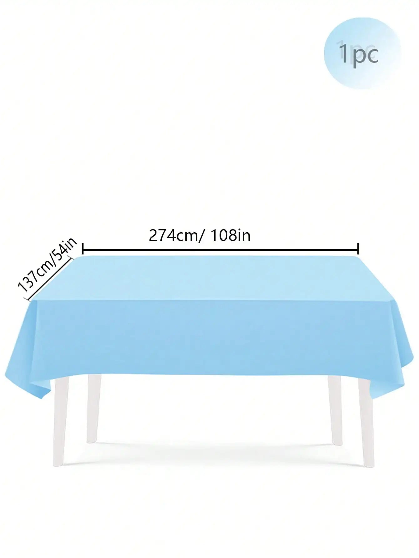 Sky Blue Party Supplies Set - Disposable Plates Spoons Forks Knives - ZOOMNSTORE