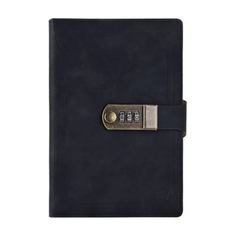 Retro Password Book with Lock - 200 Pages Diary Notebook for Students - ZOOMNSTORE