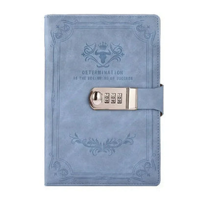 Retro Password Book with Lock - 200 Pages Diary Notebook for Students - ZOOMNSTORE