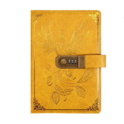 Retro A5 Password Notebook - Lockable Diary for Students  Travelers 200 Pages - ZOOMNSTORE