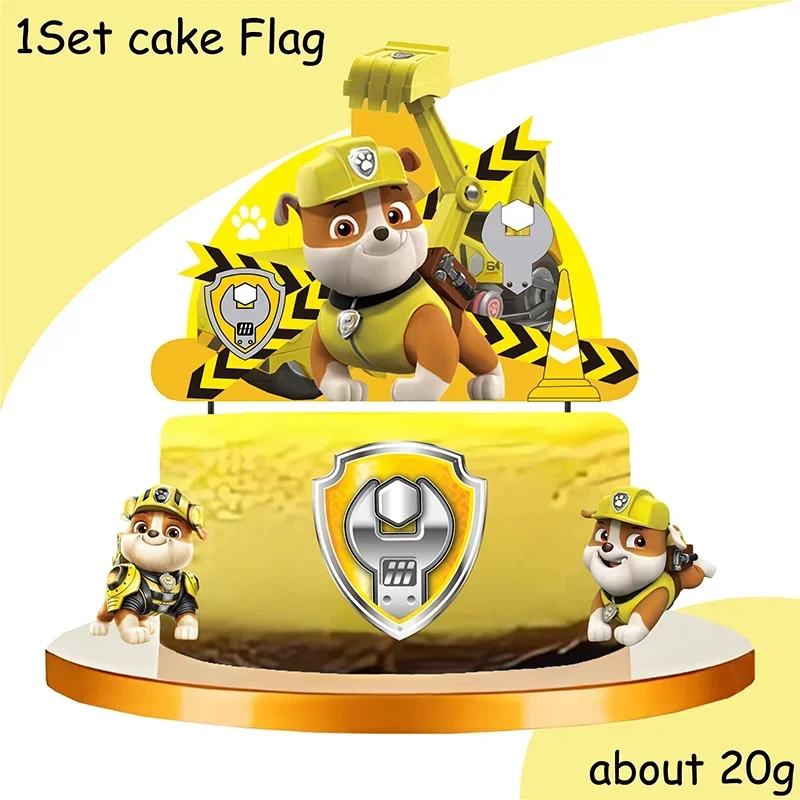 Paw Patrol Birthday Party Supplies - Rubble Tableware Set - ZOOMNSTORE