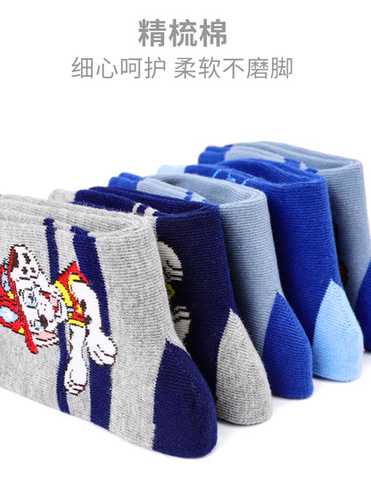 5 Pairs /Lot Genuine Paw Patrol Chase Skye Ryder Baby Boys Girls Soft Colorful Socks For Kids Breathable Toddler Warm Socks - ZOOMNSTORE