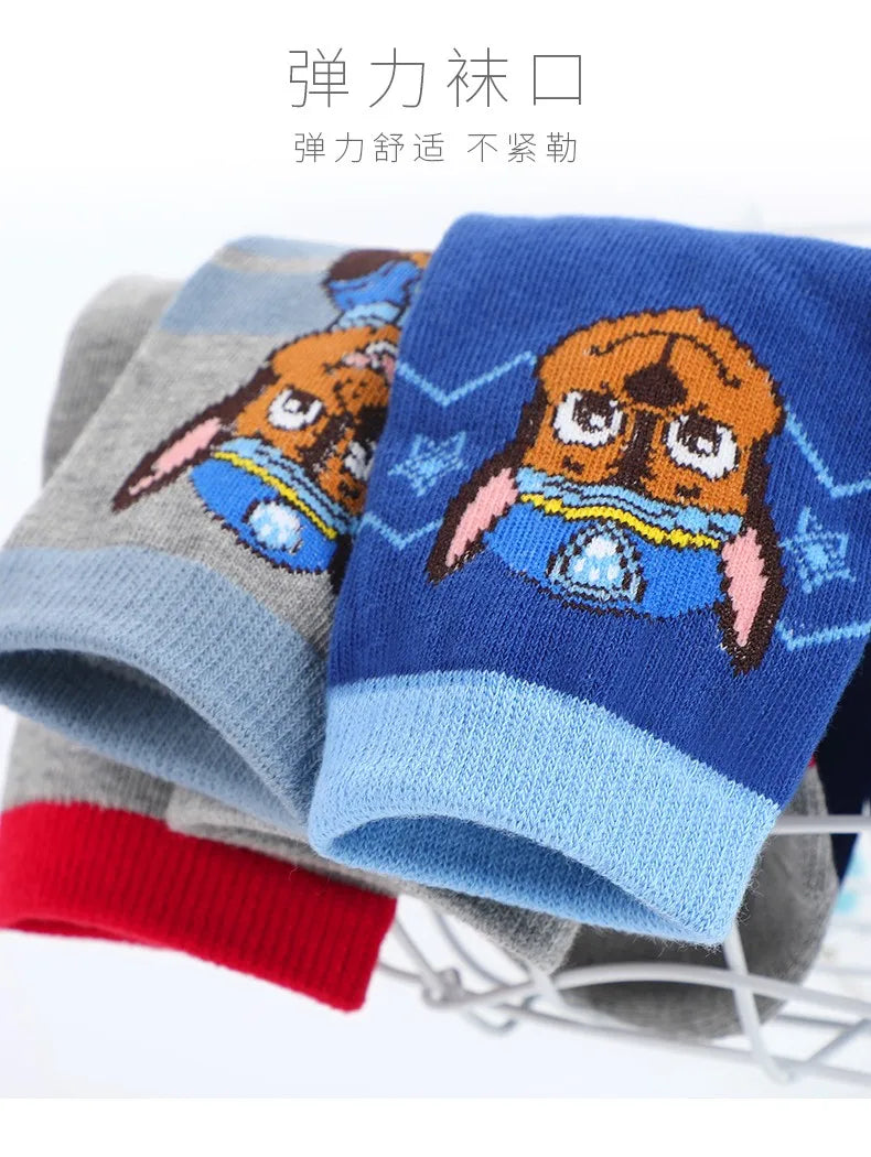 5 Pairs /Lot Genuine Paw Patrol Chase Skye Ryder Baby Boys Girls Soft Colorful Socks For Kids Breathable Toddler Warm Socks - ZOOMNSTORE
