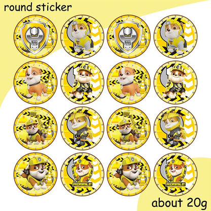 Paw Patrol Birthday Party Supplies - Rubble Tableware Set - ZOOMNSTORE