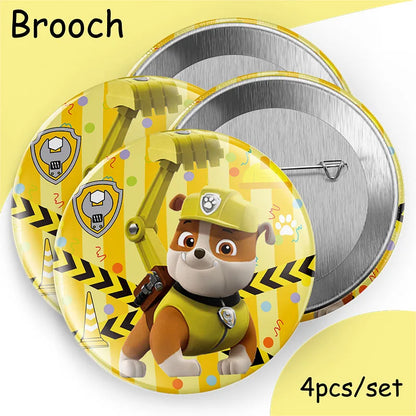 Paw Patrol Birthday Party Supplies - Rubble Tableware Set - ZOOMNSTORE