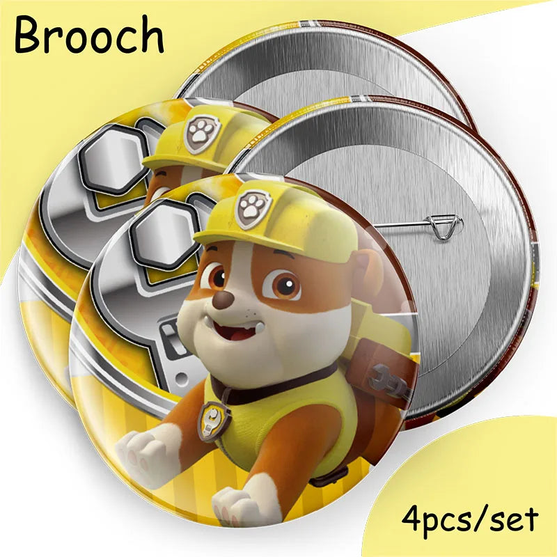 Paw Patrol Birthday Party Supplies - Rubble Tableware Set - ZOOMNSTORE