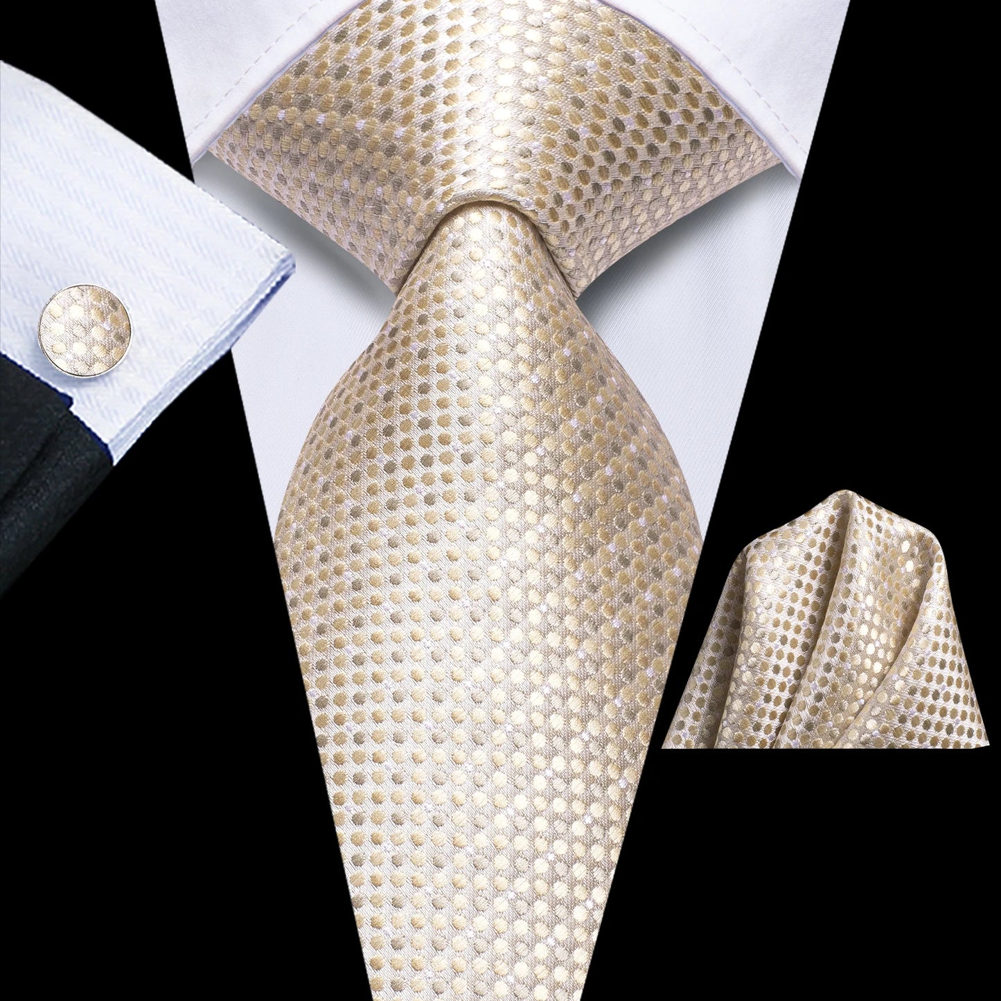 Peacock Blue Silk Wedding Tie Set - Mens Designer Tie with Hanky  Cufflinks - ZOOMNSTORE