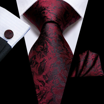 Peacock Blue Silk Wedding Tie Set - Mens Designer Tie with Hanky  Cufflinks - ZOOMNSTORE