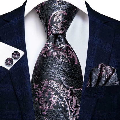 Peacock Blue Silk Wedding Tie Set - Mens Designer Tie with Hanky  Cufflinks - ZOOMNSTORE