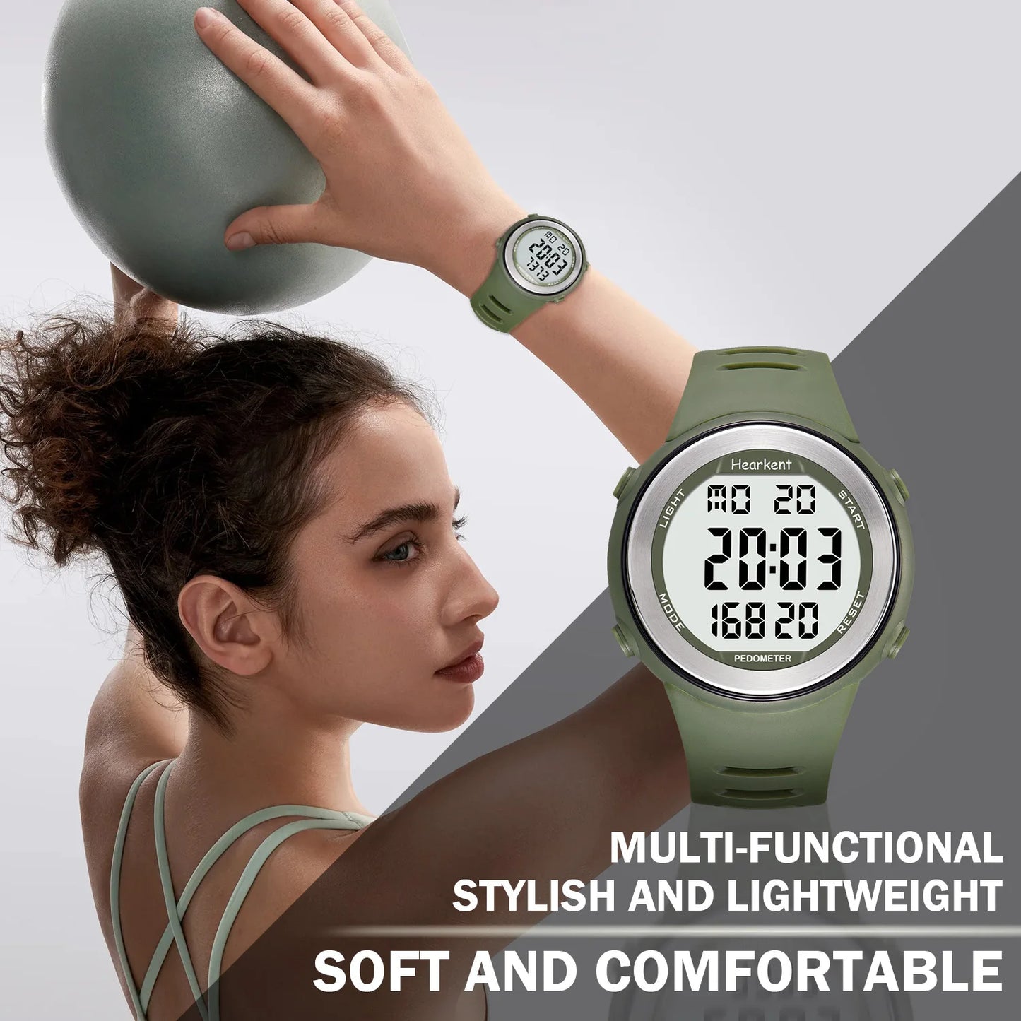 Pedometer Watch Waterproof - Digital Sport Watch With Step Counter & Calorie Tracker - ZOOMNSTORE