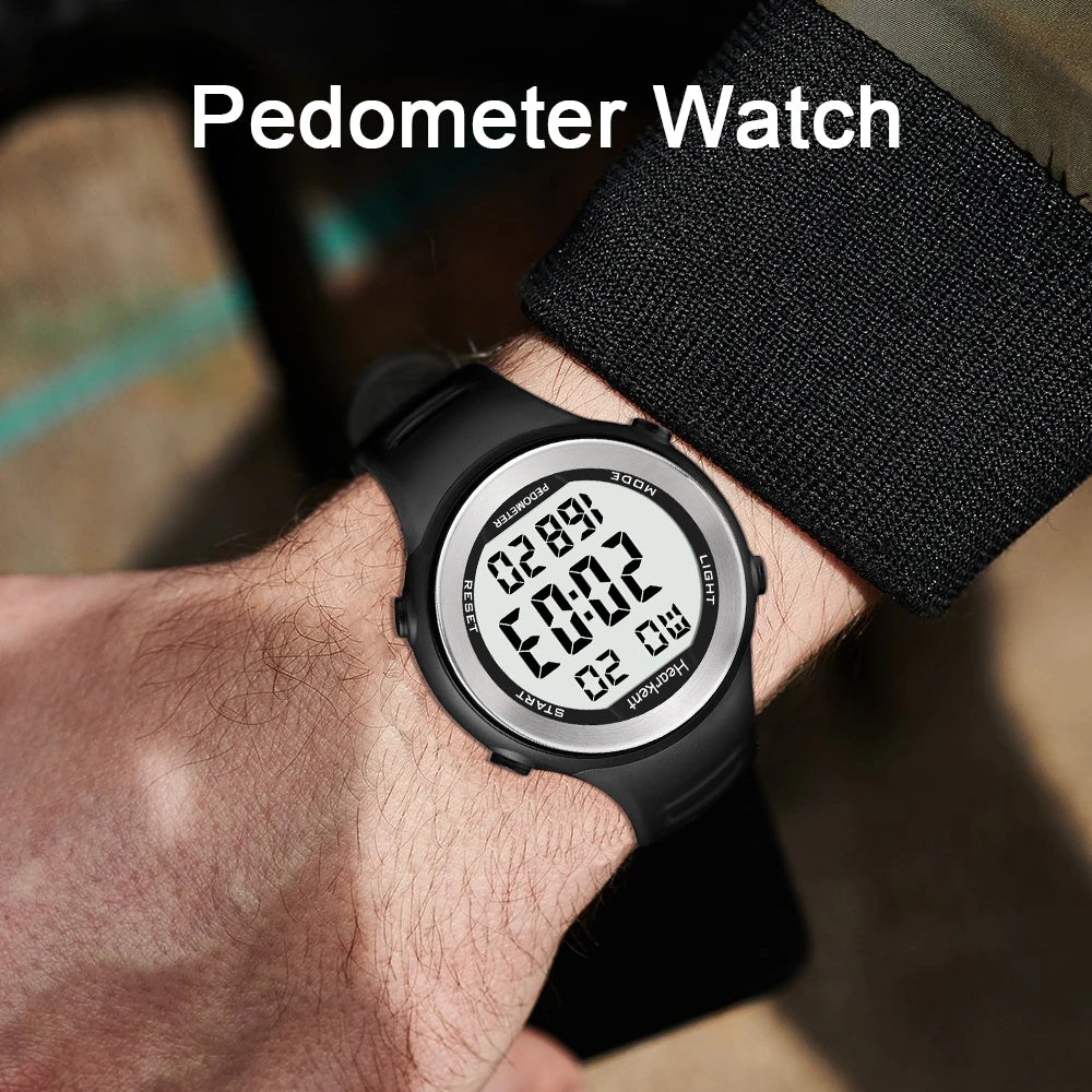 Pedometer Watch Waterproof - Digital Sport Watch With Step Counter & Calorie Tracker - ZOOMNSTORE