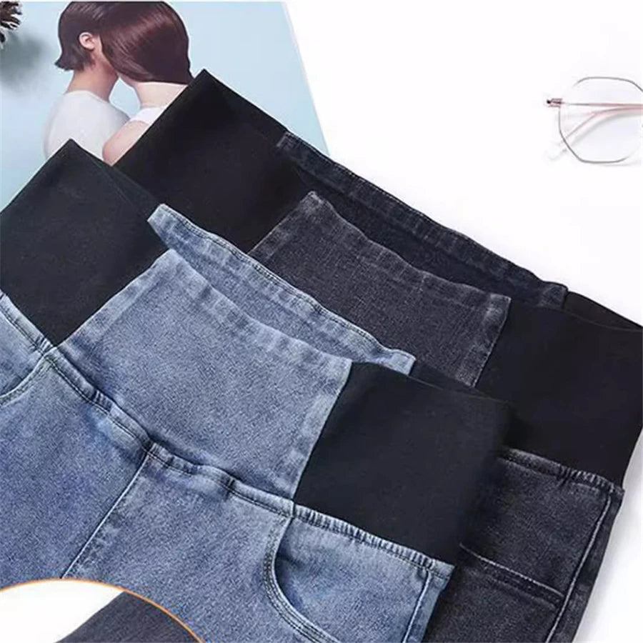Pencil Jeans Women Spring Fall High Waist Skinny Denim Pants New Korean Casual Stretch Vaqueros Vintage Leggings Kot Pantolon - ZOOMNSTORE