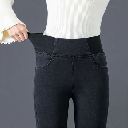 Pencil Jeans Women Spring Fall High Waist Skinny Denim Pants New Korean Casual Stretch Vaqueros Vintage Leggings Kot Pantolon - ZOOMNSTORE
