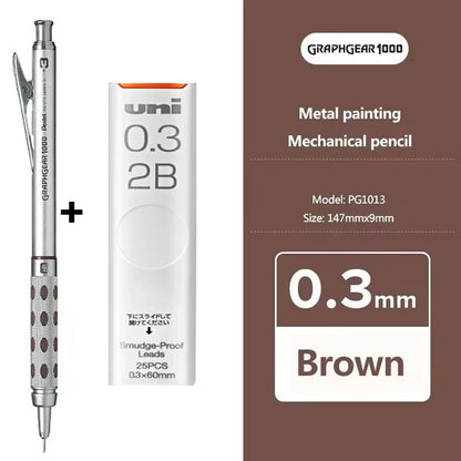 Pentel Graphgear 1000 Mechanical Pencil - Low Center of Gravity 03050709mm Art Supplies - ZOOMNSTORE