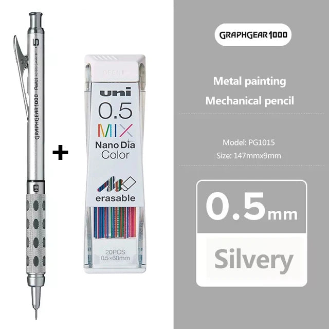Pentel Graphgear 1000 Mechanical Pencil - Low Center of Gravity 03050709mm Art Supplies - ZOOMNSTORE
