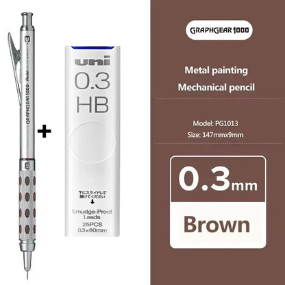 Pentel Graphgear 1000 Mechanical Pencil - Low Center of Gravity 03050709mm Art Supplies - ZOOMNSTORE