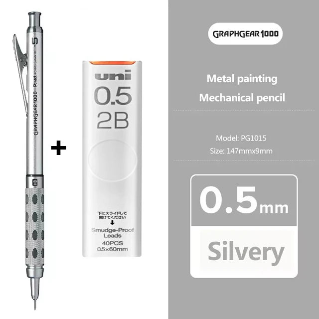 Pentel Graphgear 1000 Mechanical Pencil - Low Center of Gravity 03050709mm Art Supplies - ZOOMNSTORE