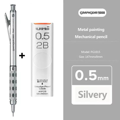 Pentel Graphgear 1000 Mechanical Pencil - Low Center of Gravity 03050709mm Art Supplies - ZOOMNSTORE