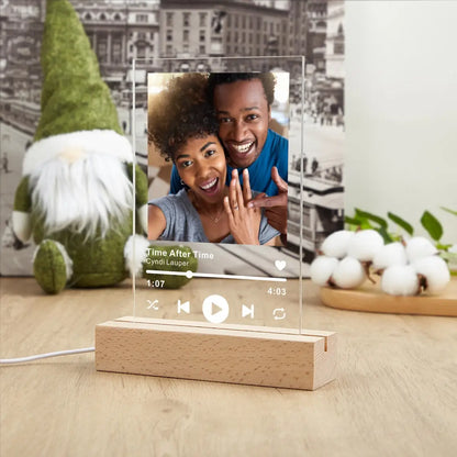 Personalized 3D Night Light - Custom Photo  Text Lamp Valentines Day Wedding Birthday Gift 7 Color Options - ZOOMNSTORE