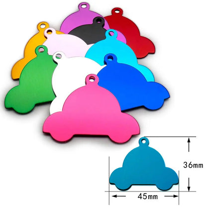 Personalized Aluminum Pet ID Tags - Custom Engravable Name Plates 100pcs - ZOOMNSTORE